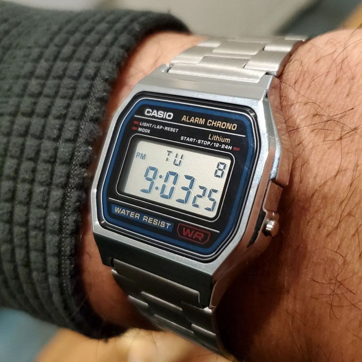 Casio A158WA-1DF Watches (100% Оригинал)