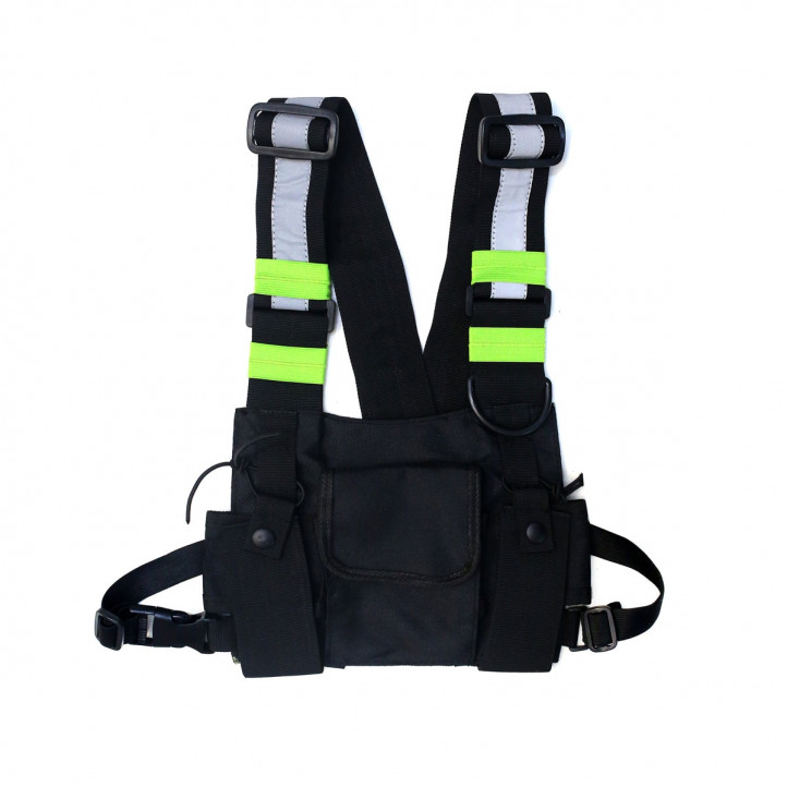 Chest Rig Bag | Black-Green