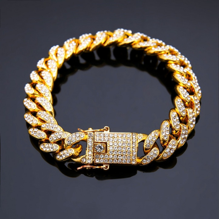 Miami Diamond Cuban Bracelet | Gold 12mm
