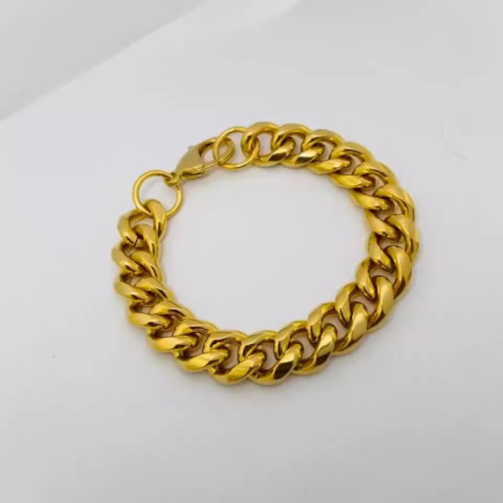 Cuban Bracelet | Gold 14mm