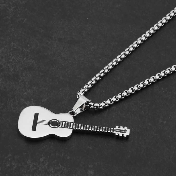 Guitar Chain | Silver | Titanium Steel