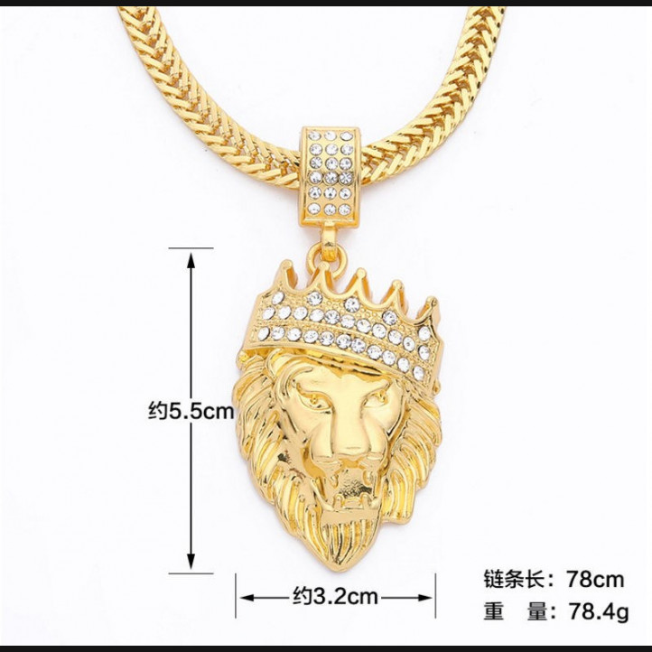 Lion King Diamond Chain | Gold