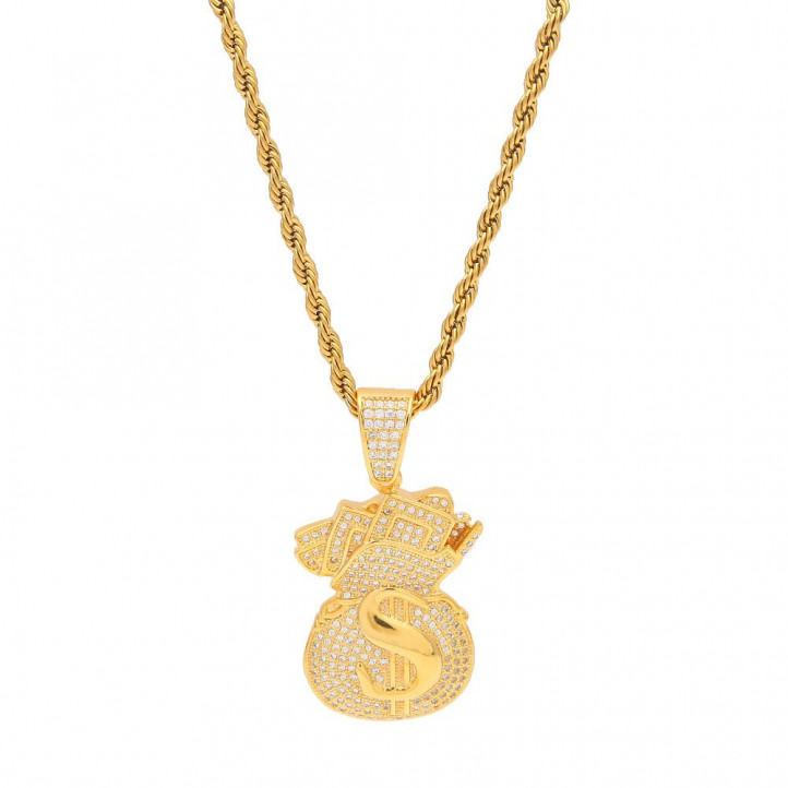Money Bag Brilliant Chain | Gold