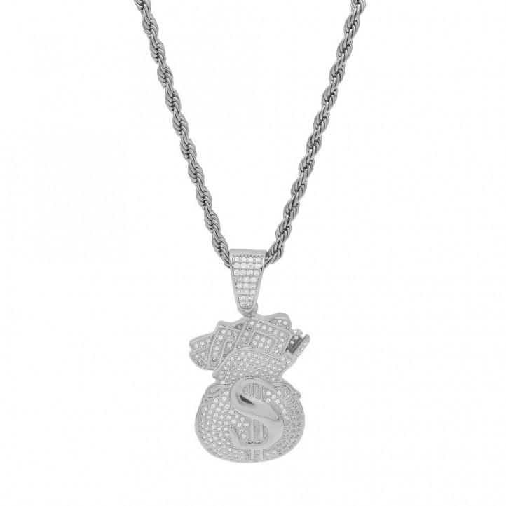 Money Bag Brilliant Chain | Silver
