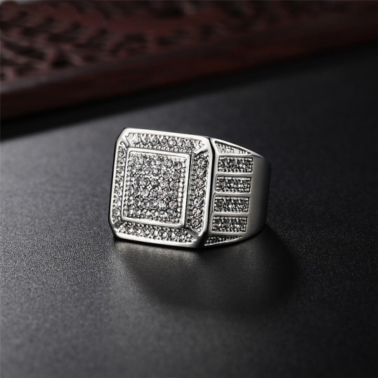 Diamond Ring | Silver | Size 10