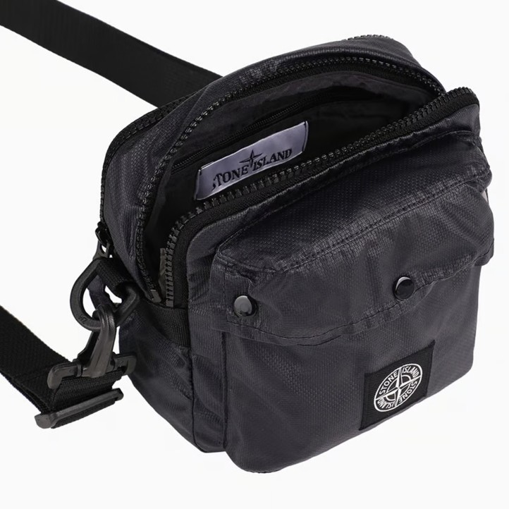 Stone Island Crossbody Bag | Black