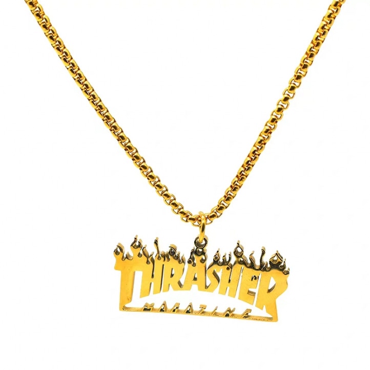 Thrasher Chain | Gold| Titanium Steel