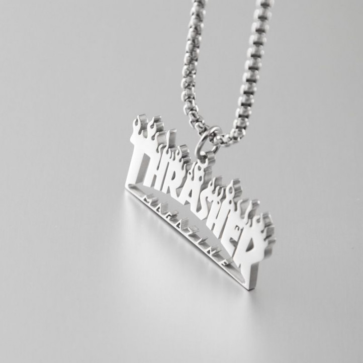 Thrasher Chain | Silver | Titanium Steel