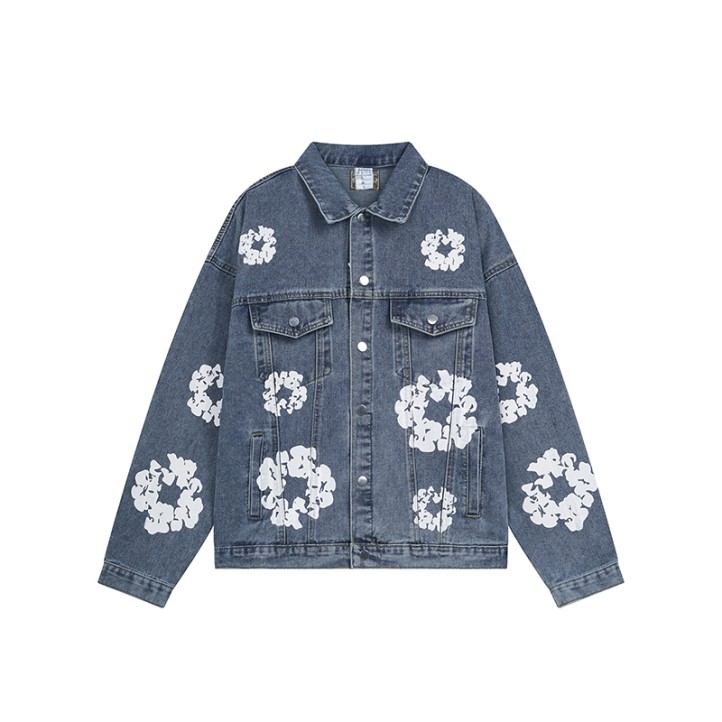 Denim Tears Cotton Wreath Denim Jacket | Blue