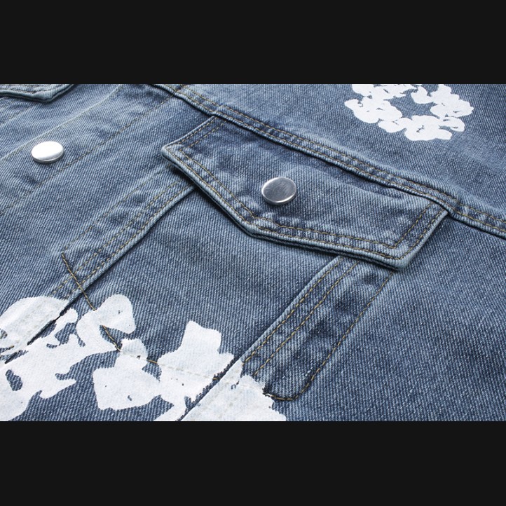 Denim Tears Cotton Wreath Denim Jacket | Blue