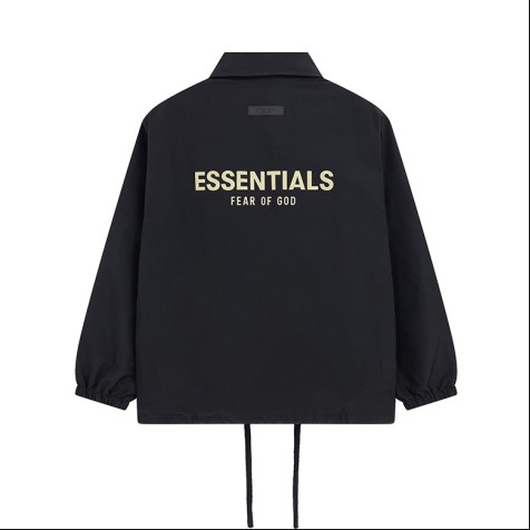 Fear Of God Essentials Coach Jacket SS22 | Black