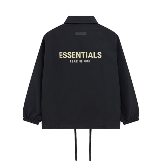 Fear Of God Essentials Coach Jacket SS22 | Black