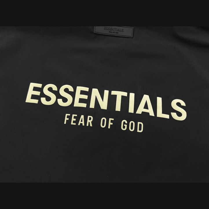 Fear Of God Essentials Coach Jacket SS22 | Black