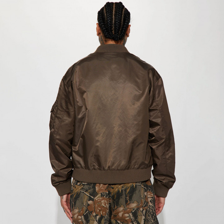 Day By Day Utility MA-1 Bomber Jacket "Brown"