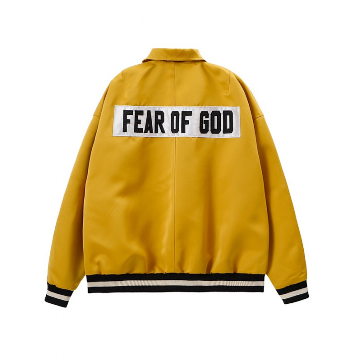Fear Of God Gold Satin Jacket 