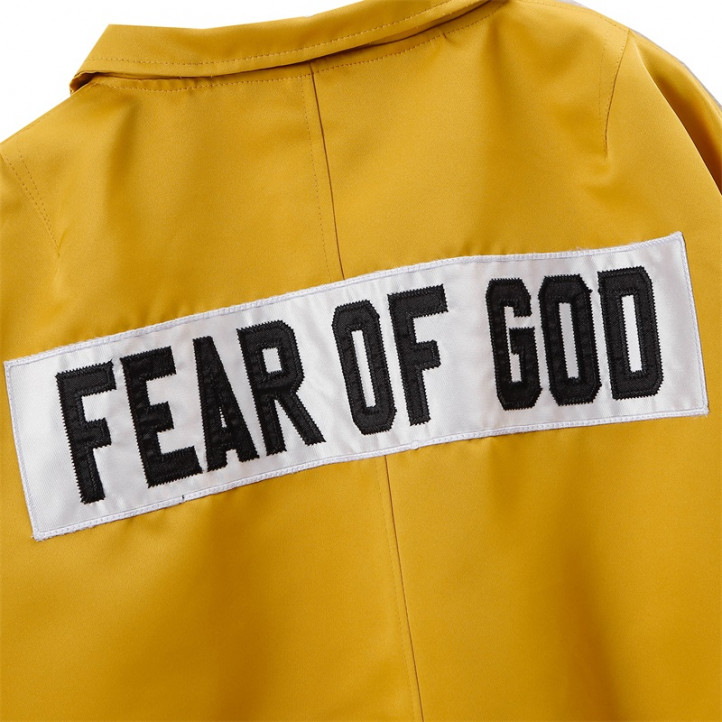 Fear Of God Gold Satin Jacket 