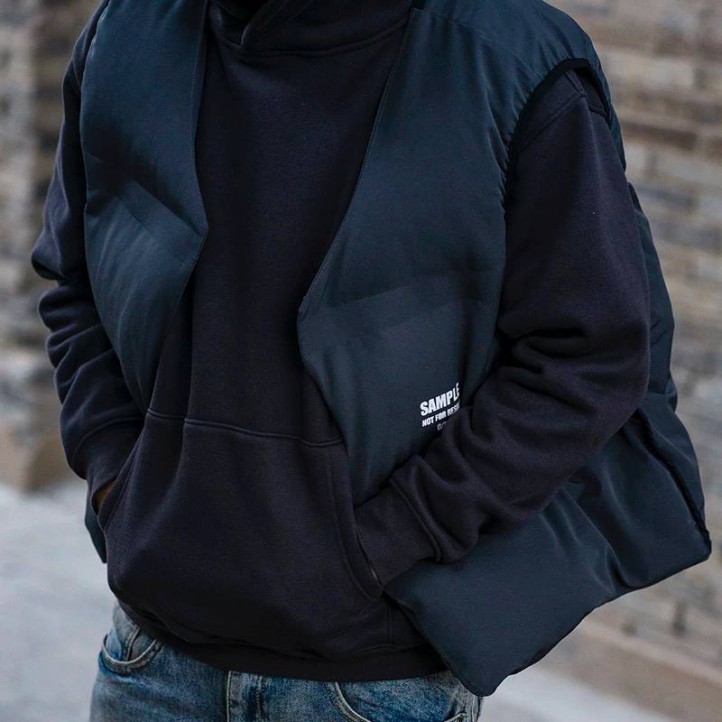 Kanye West Puffer Vest | Black