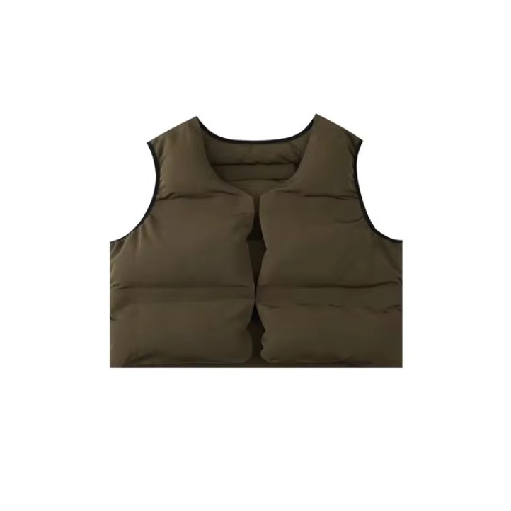 Kanye West Puffer Vest | Brown