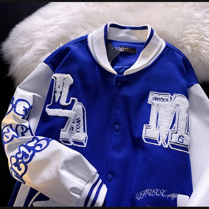 LA Varsity Jacket | Blue/White