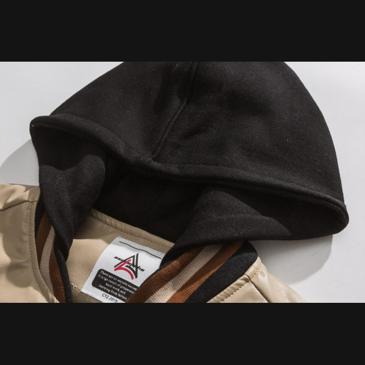 LC Varsity Hoodie Jacket | Brown