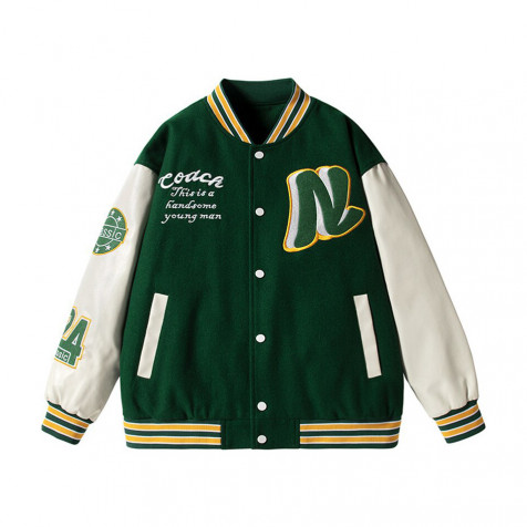 N24 Varsity Jacket | Green