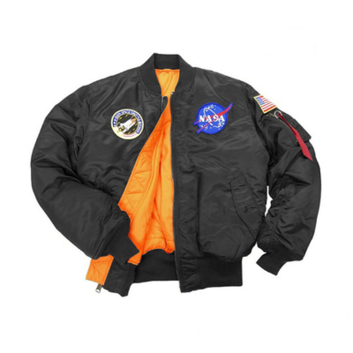 NASA MA-1 Winter Bomber Jacket | Black
