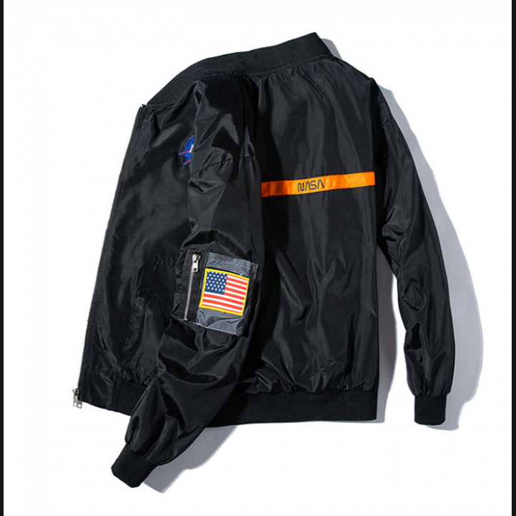 NASA Bomber Jacket | Black