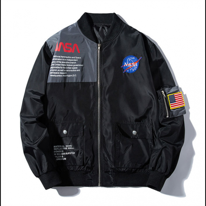 NASA Bomber Jacket | Black