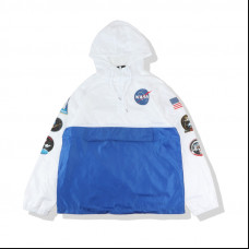 NASA Anorak Jacket | White-Blue