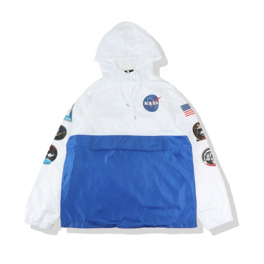 NASA Anorak Jacket | White-Blue