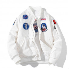 NASA Winter Bomber Jacket | White