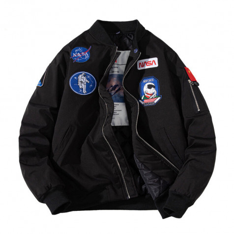NASA Winter Bomber Jacket | Black