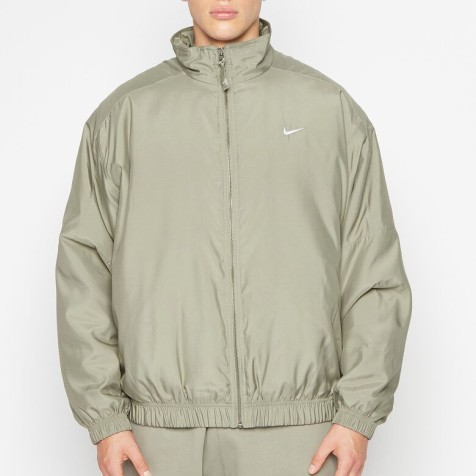 NikeLab Solo Swoosh Satin Jacket | Light Army