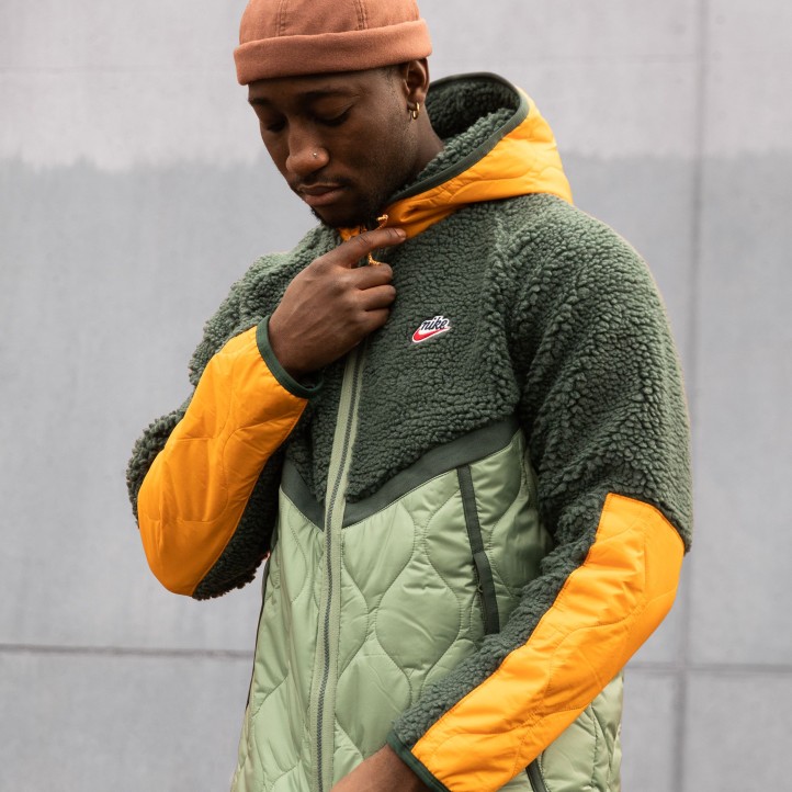 Nike NSW Winter Sherpa Jacket | Green/Sage