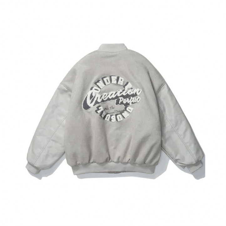 Pittsburgh Varsity Jacket | Cool Grey