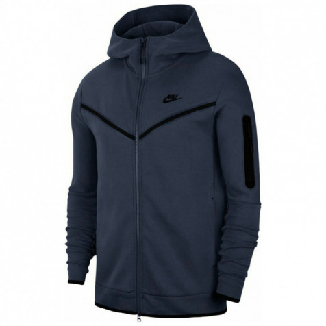 Nike Tech Fleece Full-ZIp Hoodie "Navy Blue"