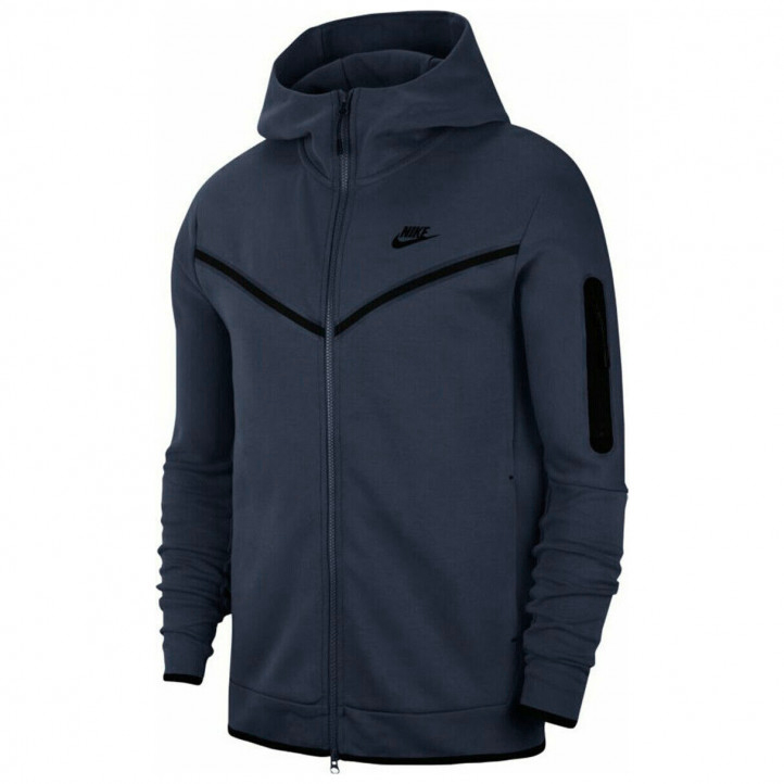 Nike Tech Fleece Full-Zip Hoodie "Navy Blue"