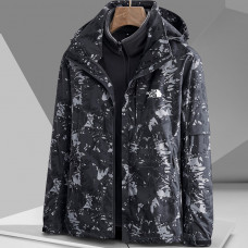 The North Face Double-Layer Winter Jacket | Black Camo