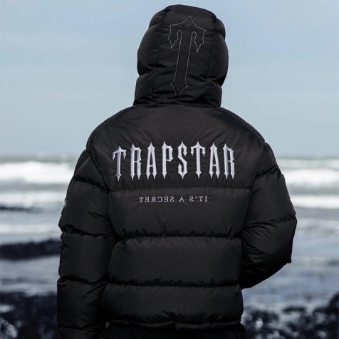 Trapstar Decoded Puffer Jacket 2.0 | Black/White