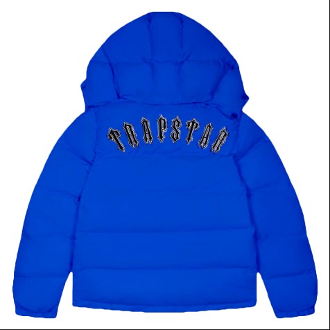 Trapstar Detachable Hooded Puffer Jacket | Royal Blue