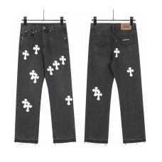 Chrome Hearts White Cross Jeans | Black