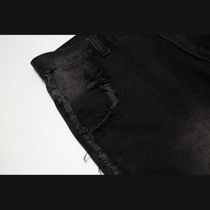 Ancient Dark Power Oversized Black Jeans