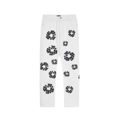 Denim Tears Cotton Wreath Jeans | White