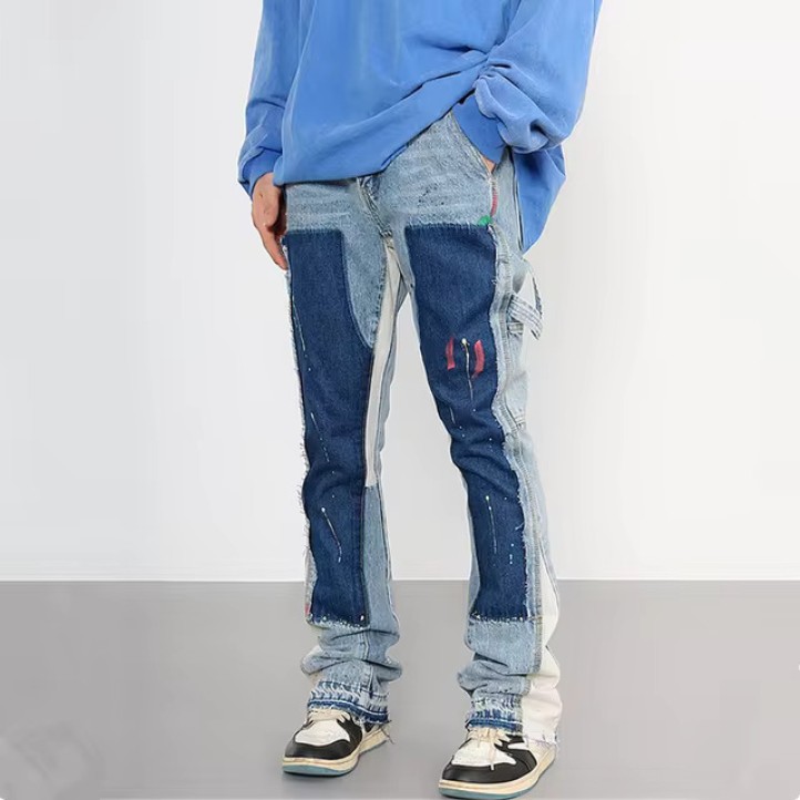 Gallery Dept. Vintage Flare Painted Carpenter Jeans | Blue