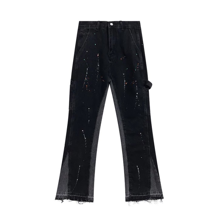 Gallery Dept. Vintage Flare Painted Carpenter Jeans | Black