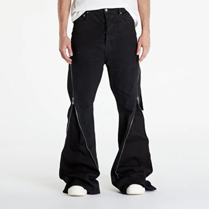 Rick Owens Bolan Banana Zipper Flare Jeans