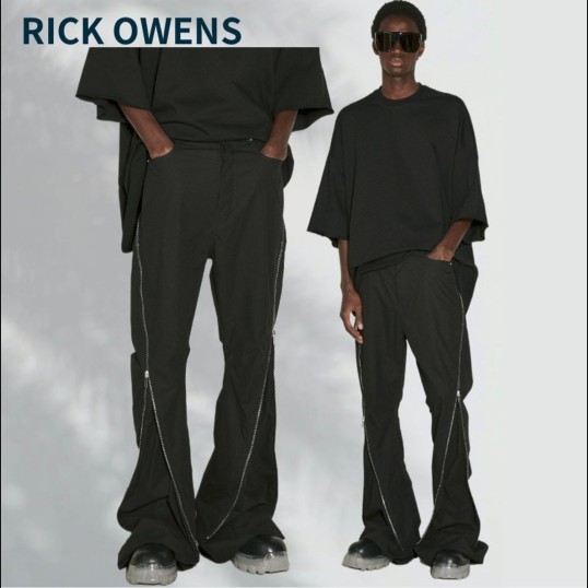 Rick Owens Bolan Banana Zipper Flare Jeans