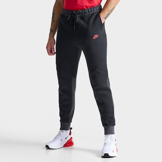 Nike Tech Fleece Jogger Pants | Dark Grey/Black/Red