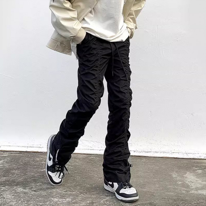Bungee Cord Casual Pants "Black"