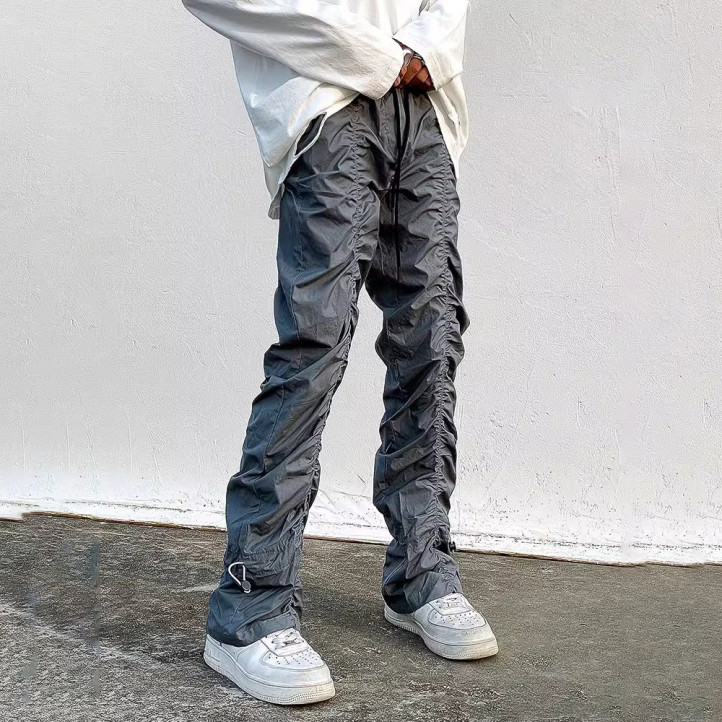 Bungee Cord Casual Pants "Grey"